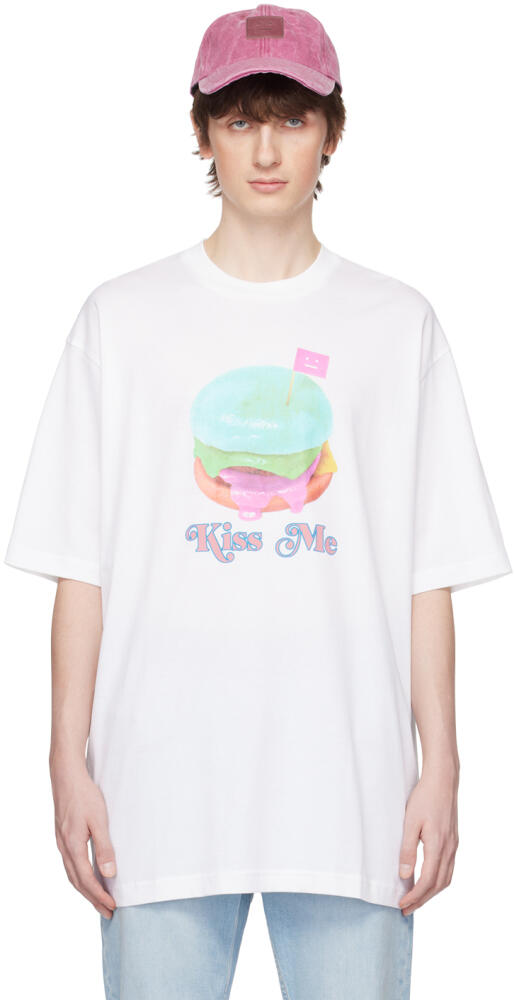 Acne Studios White 'Kiss Me' T-Shirt Cover