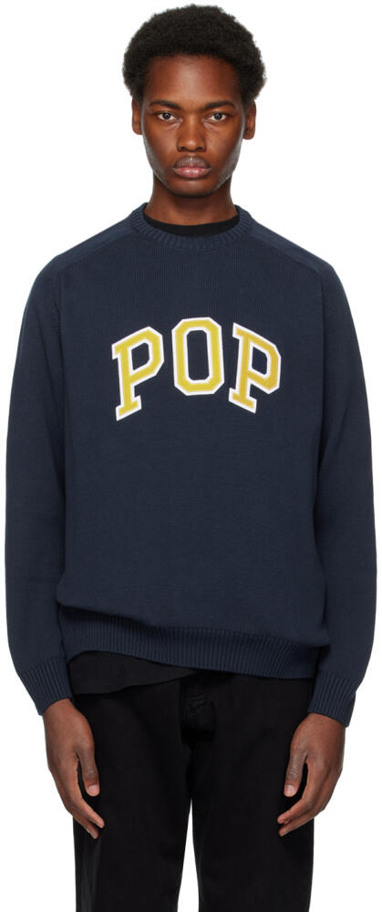 Pop Trading Company Navy Arch Sweater Cover