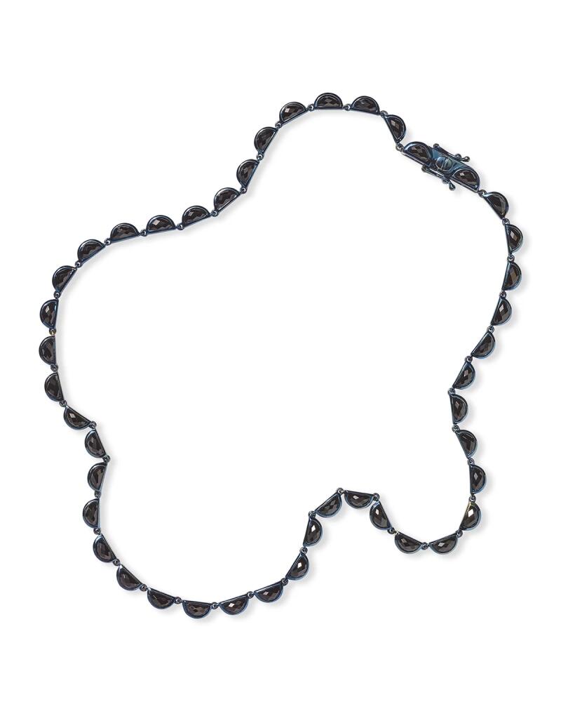 NAKARD Small Scallop Riviere Necklace in Black Spinel Cover