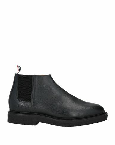 Thom Browne Man Ankle boots Black Leather Cover