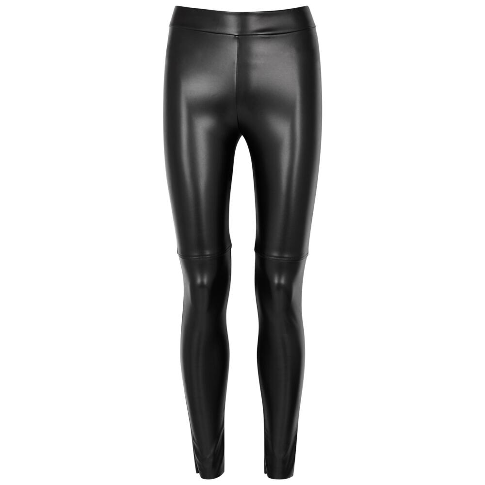 Wolford Estella Faux Stretch-leather Leggings - Black Cover