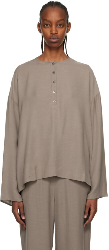 LESET Taupe Ari Shirt Cover