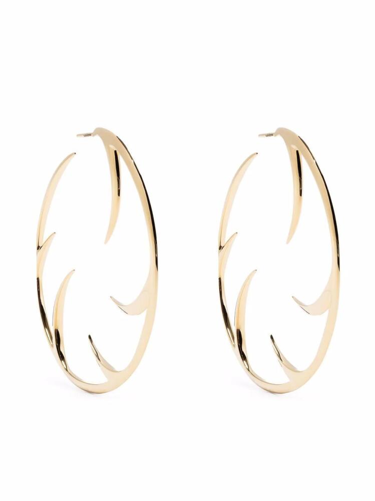 Shaun Leane multi cat claw hoop earrings - Gold Cover