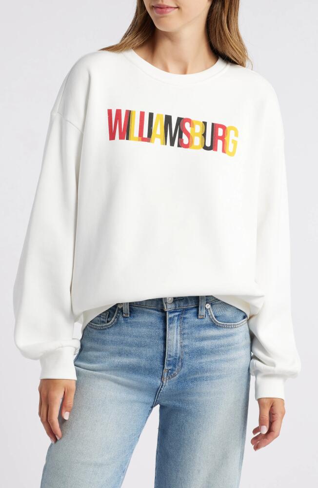 Brooklyn Industries Williamsburg Graphic Sweatshirt in Antique White Cover