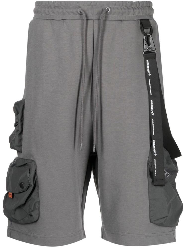 Musium Div. drawstring-waist cargo shorts - Grey Cover