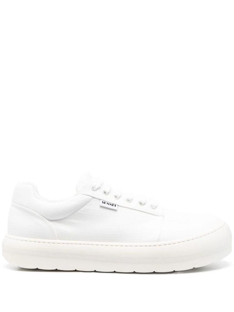 Sunnei leather low-top sneakers - White Cover