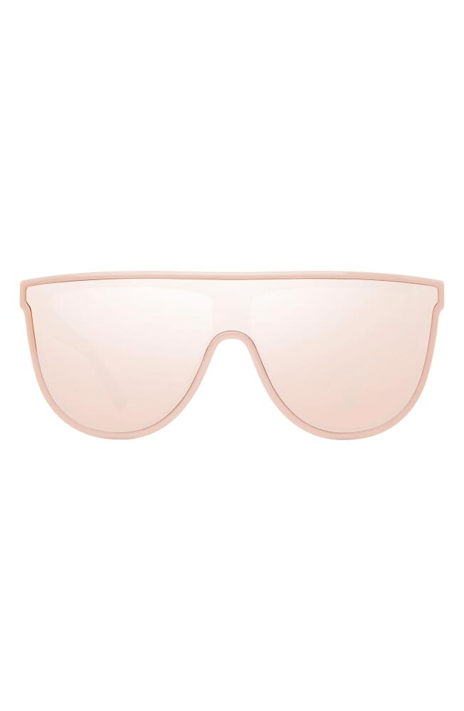 Kurt Geiger London Regent 99mm Oversize Shield Sunglasses in Light Pink/Rose Flash Cover