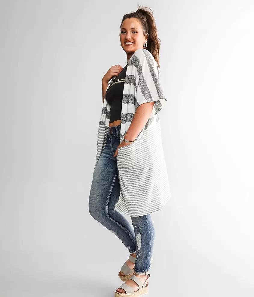 Daytrip Variegated Stripe Cardigan Cover