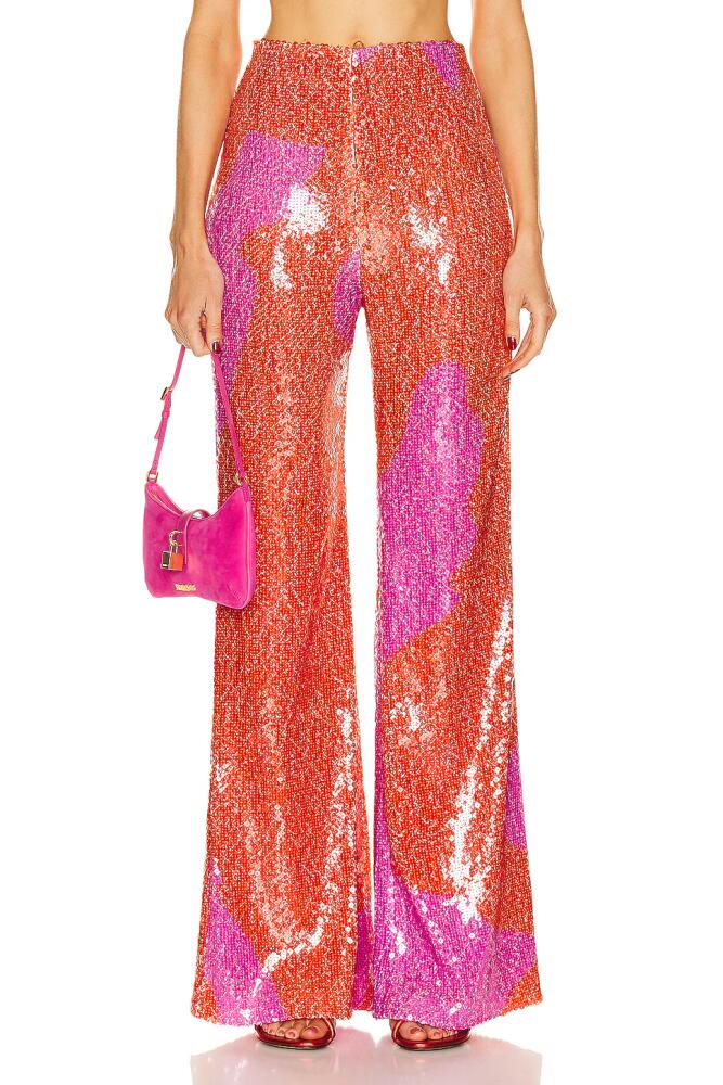 SILVIA TCHERASSI Avellino Pant in Pink,Orange Cover