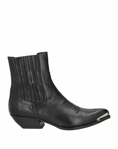 Celine Man Ankle boots Black Calfskin Cover