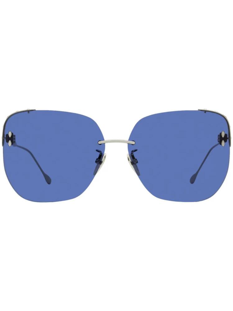 Isabel Marant Eyewear tinted square frame sunglasses - Blue Cover