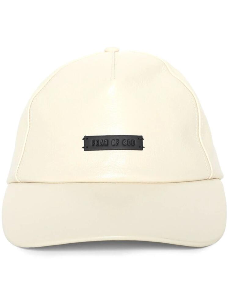 Fear Of God logo-patch baseball cap - Neutrals Cover