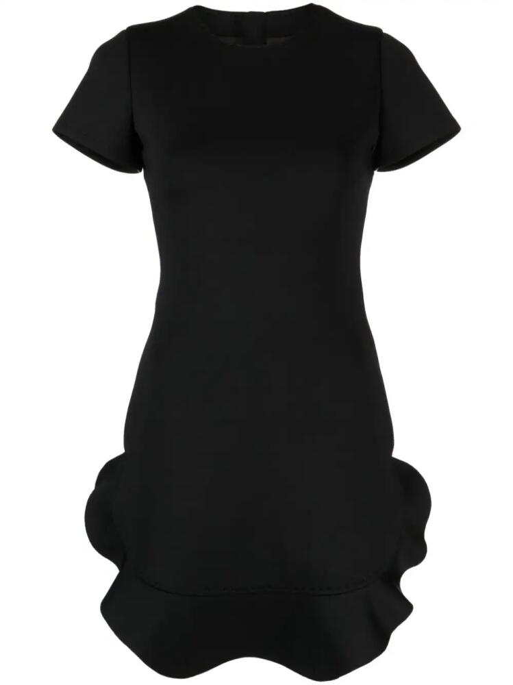 Cynthia Rowley flounce-hem short-sleeved dress - Black Cover