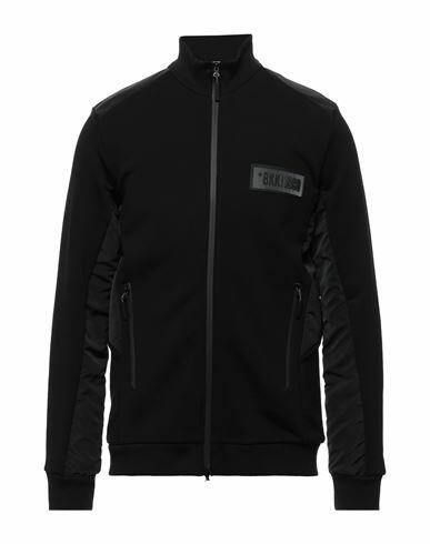 Bikkembergs Man Sweatshirt Black Cotton, Polyester, Elastane Cover