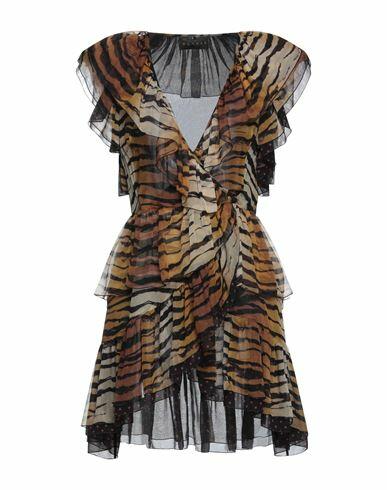 Dundas Woman Mini dress Camel Silk Cover