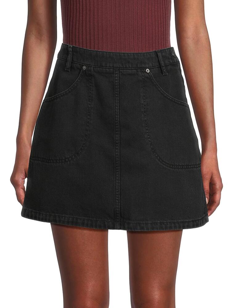 Kenzo Women's Denim Mini Skirt - Black Cover