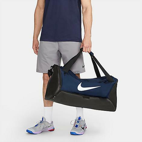 Nike Brasilia 9.5 Training Duffel Bag (60L) in Blue/Midnight Navy Polyester Cover