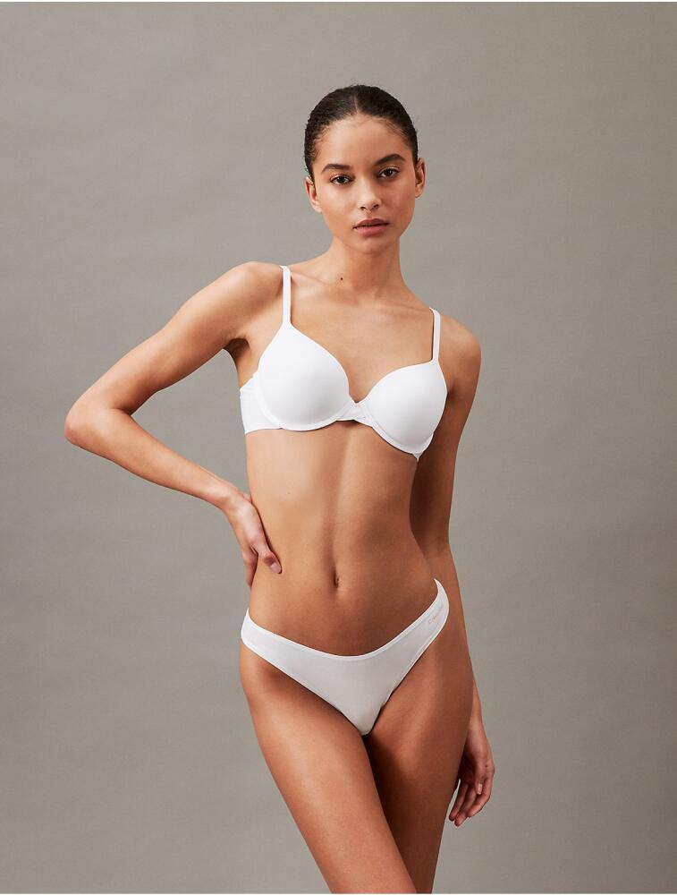 Calvin Klein Women's Ideal Cotton Bikini - White Cover