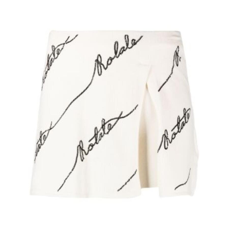 Rotate Sequin Logo Mini Skirt Cover