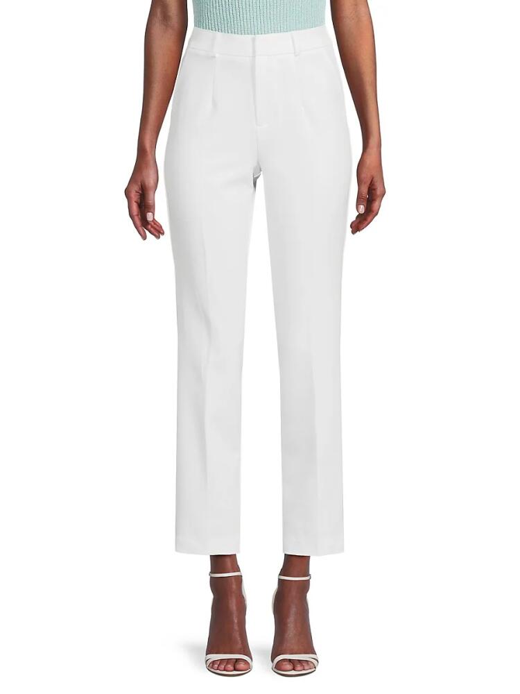 Saks Fifth Avenue Women's Crop Straight Leg Pants - White Cover