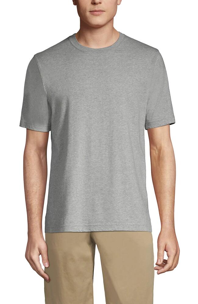 Lands' End Super-T Short Sleeve T-Shirt in Gray Heather Cover