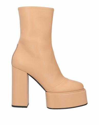 3juin Woman Ankle boots Sand Soft Leather Cover