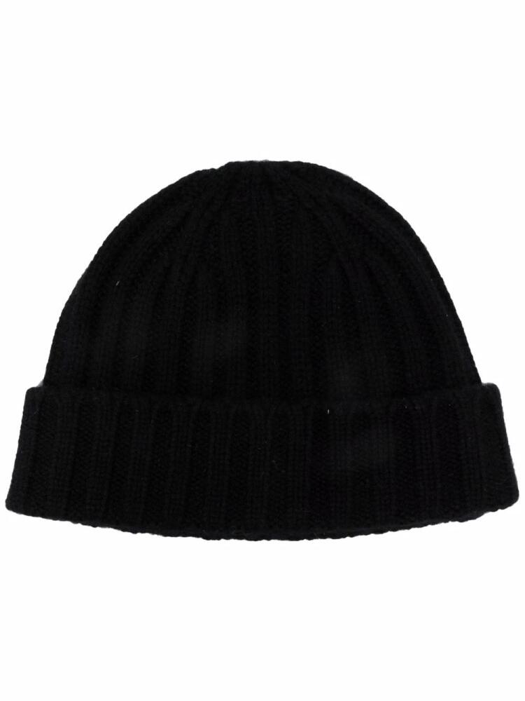 ASPESI ribbed cashmere beanie - Black Cover