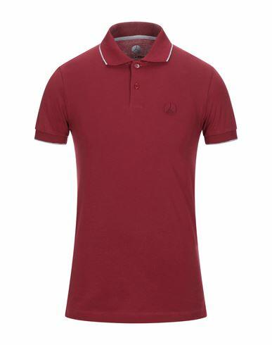 People Of Shibuya Man Polo shirt Garnet Cotton, Elastane Cover