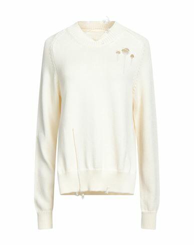 Maison Margiela Woman Sweater Ivory Cotton Cover