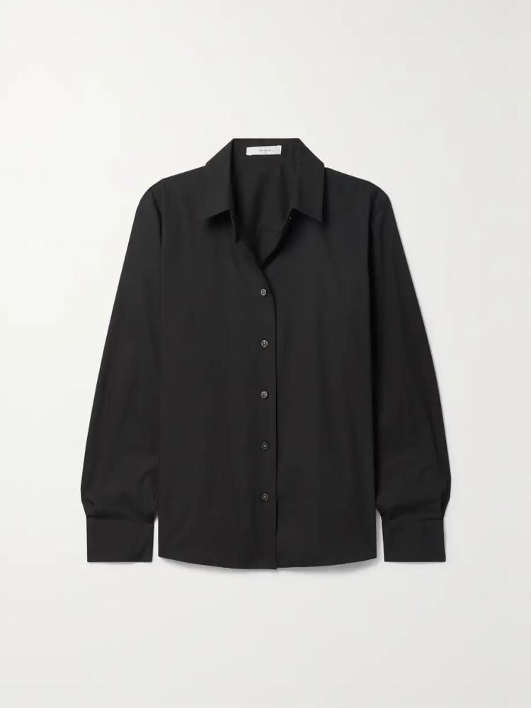 The Row - Sadie Cotton-poplin Shirt - Black Cover