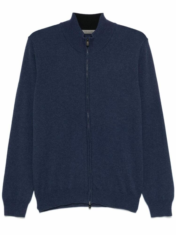 Corneliani zip-up cardigan - Blue Cover