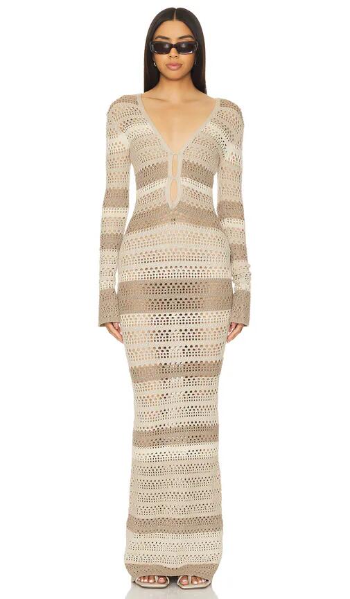 SER.O.YA Lilith Maxi Dress in Beige Cover