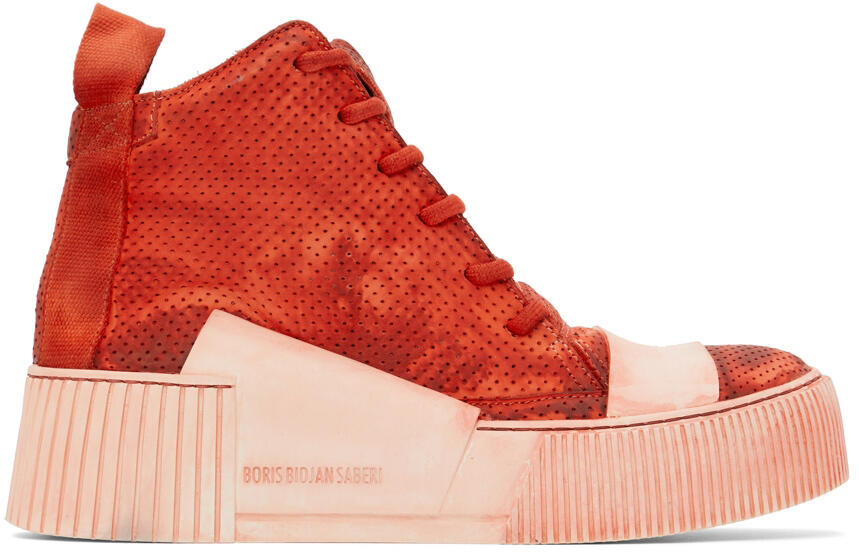 Boris Bidjan Saberi SSENSE Exclusive Red Bamba 1.1 Sneakers Cover