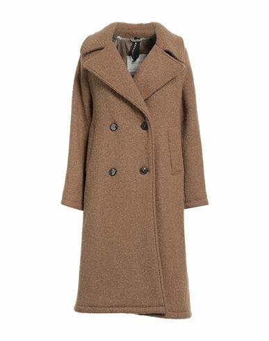 Mackintosh Woman Coat Camel Virgin Wool, Polyamide Cover