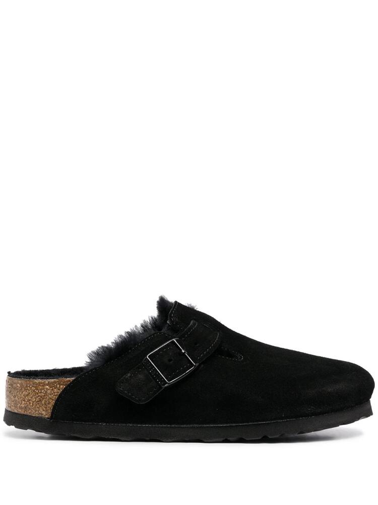 Birkenstock Boston shearling slippers - Black Cover