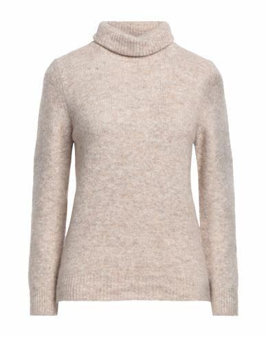 Kangra Woman Turtleneck Beige Alpaca wool, Cotton, Polyamide, Wool, Elastane Cover