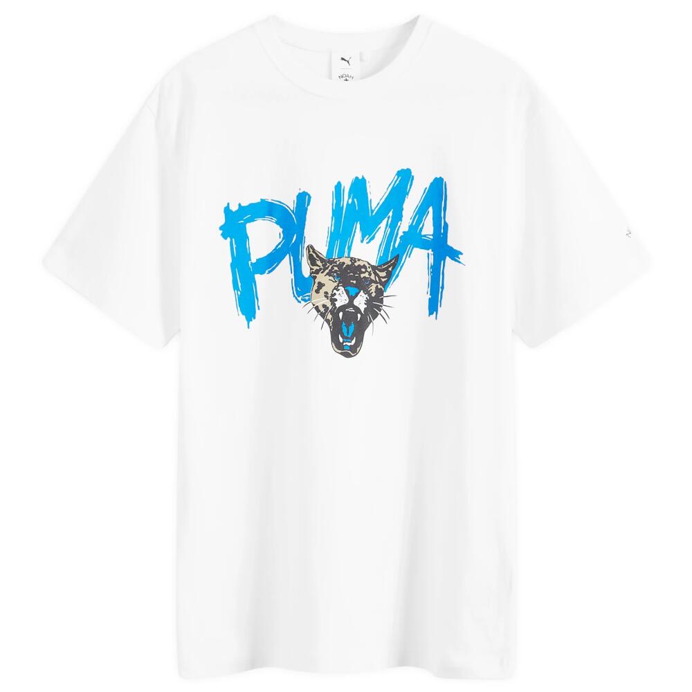 Puma Men's x NOAH Graphic T-Shirt in Puma Men's White Cover