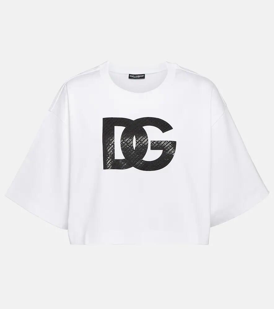 Dolce & Gabbana Logo cotton jersey T-shirt Cover