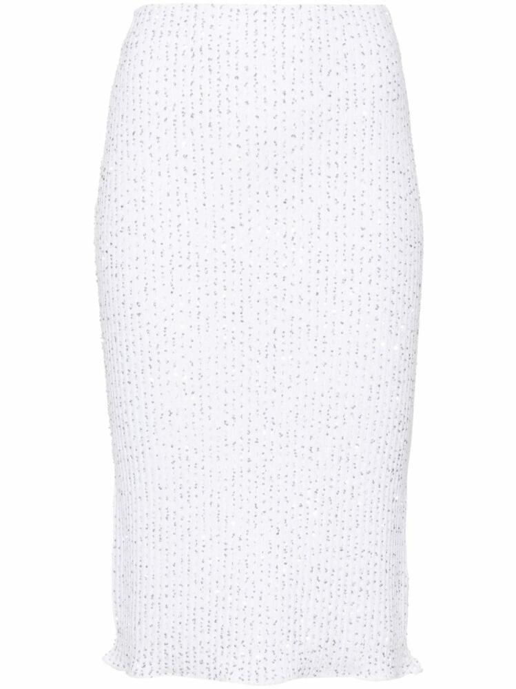 Fabiana Filippi sequin-embellished pencil skirt - White Cover