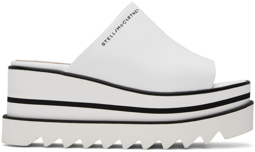 Stella McCartney White Sneak-Elyse Platform Mules Cover