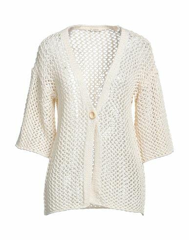 Bellwood Woman Cardigan Ivory Cotton, Polyacrylic Cover