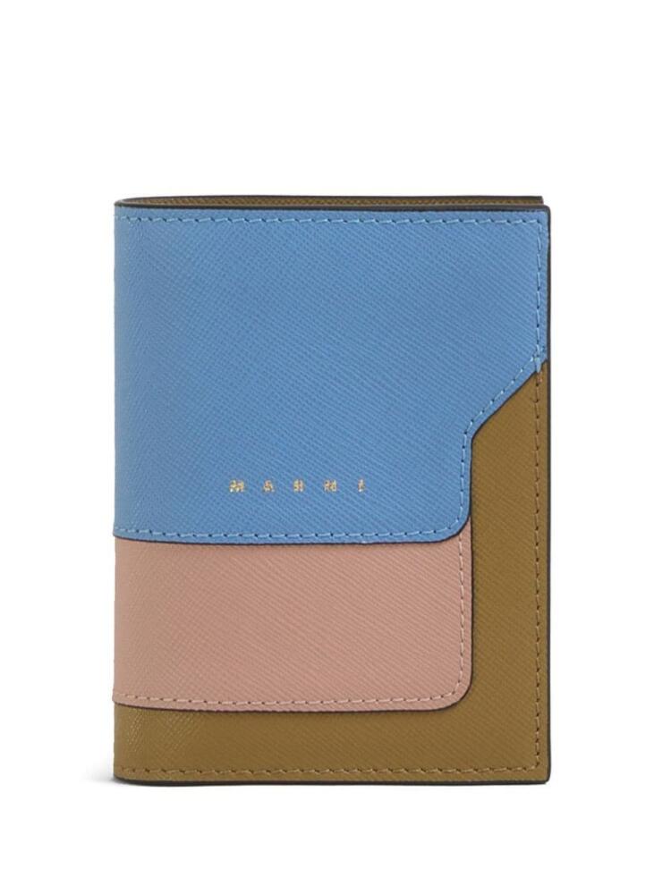 Marni Saffiano-leather wallet - Blue Cover