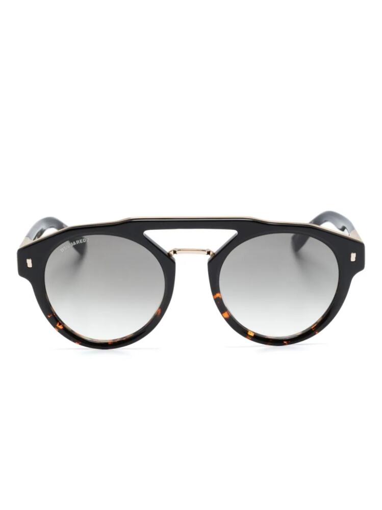 DSQUARED2 EYEWEAR Hype pantos-frame tortoiseshell sunglasses - Black Cover