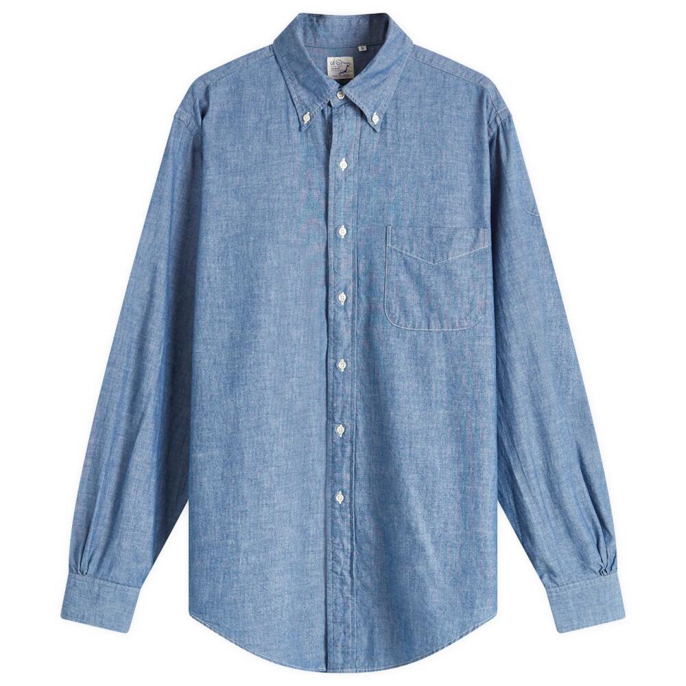 orSlow Men's Button Down Denim Shirt in Chambray Cover