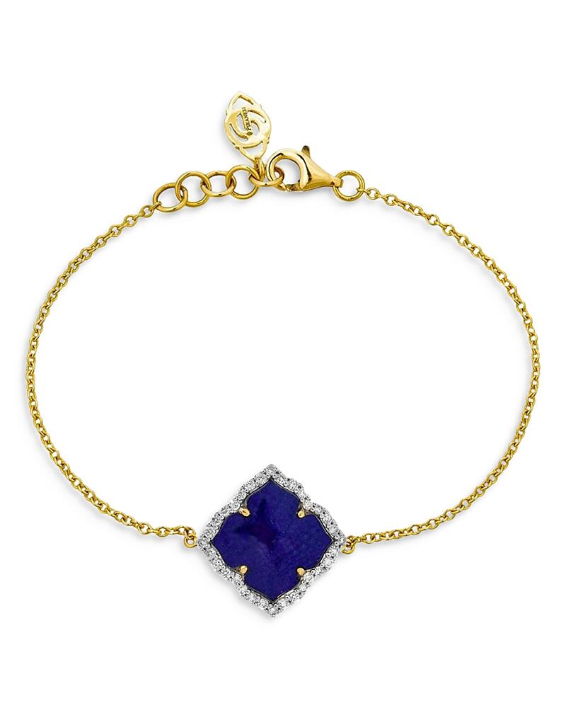 Piranesi 18K Yellow Gold Capri Fiore Bracelet with Lapis Lazuli and Diamonds Cover