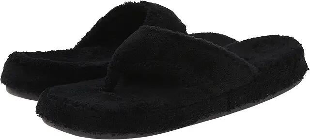 Acorn New Spa Thong (Black) Women's Slippers Cover