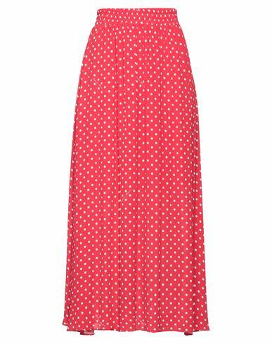 Boutique Moschino Woman Maxi skirt Red Viscose Cover