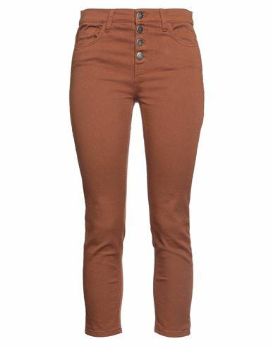 Kate By Laltramoda Woman Pants Tan Cotton, Elastane Cover