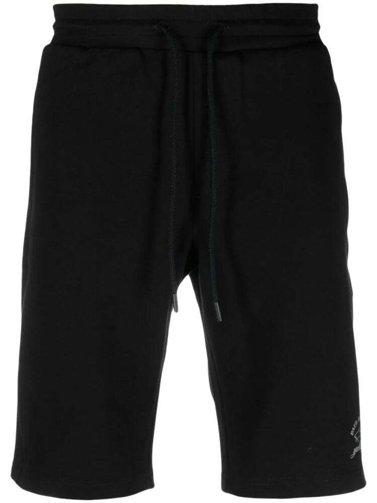 Paul & Shark logo-print track shorts - Black Cover