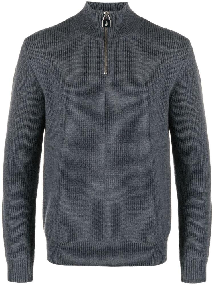 JW Anderson high-neck ribbed-knit jumper - Grey Cover